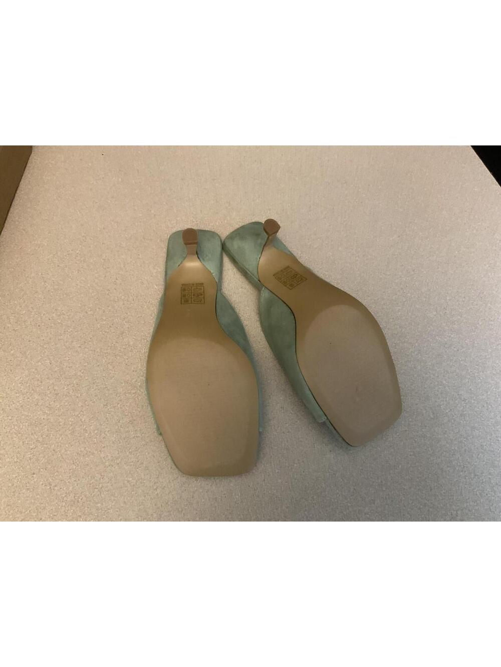 New! Womens Journee Collection Larna Sage Slip On Kitten Heel Sandals. Size 6. - Picture 6 of 6
